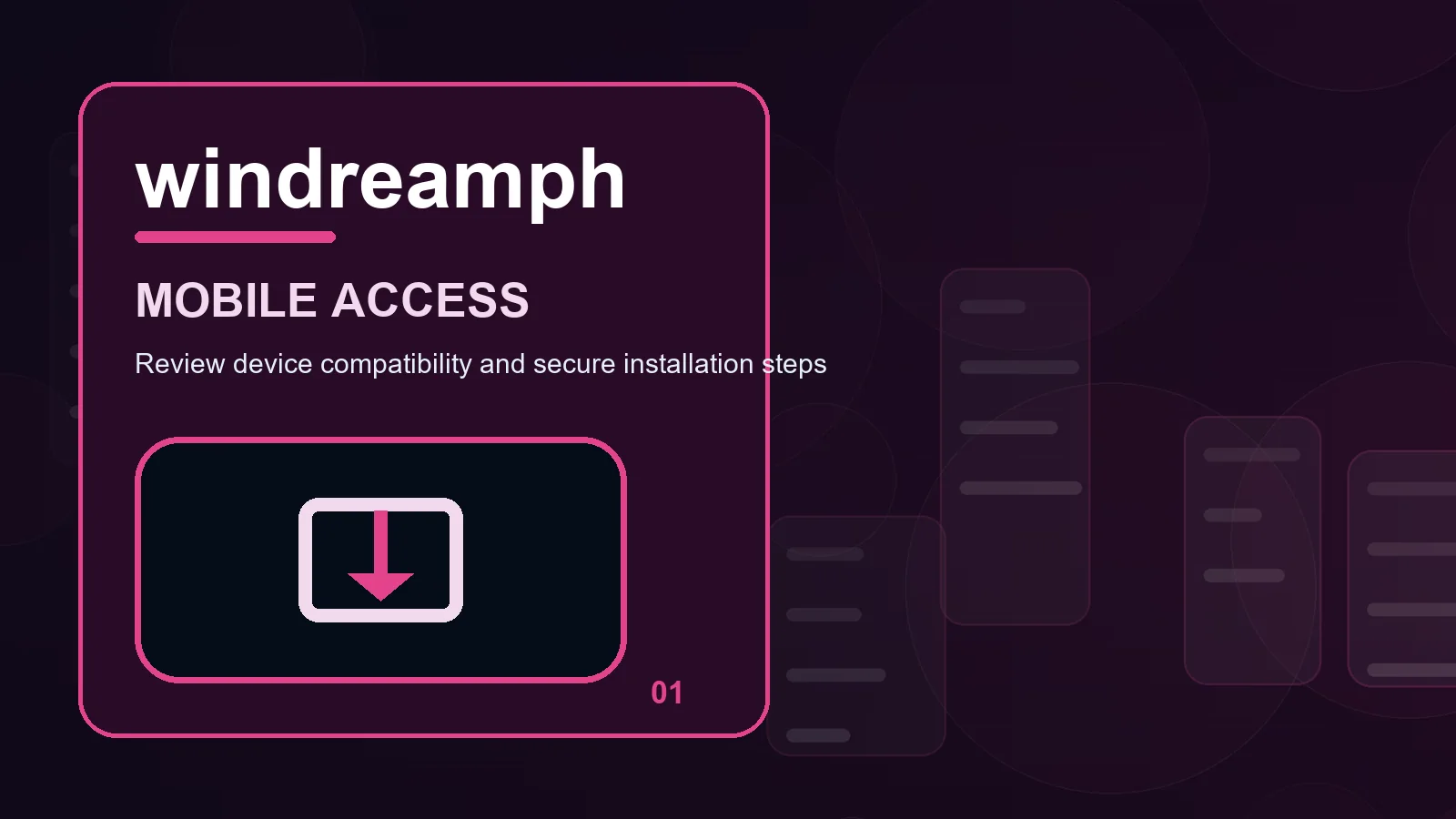 windreamph download overview showing readable controls, focus order, and small-screen comfort