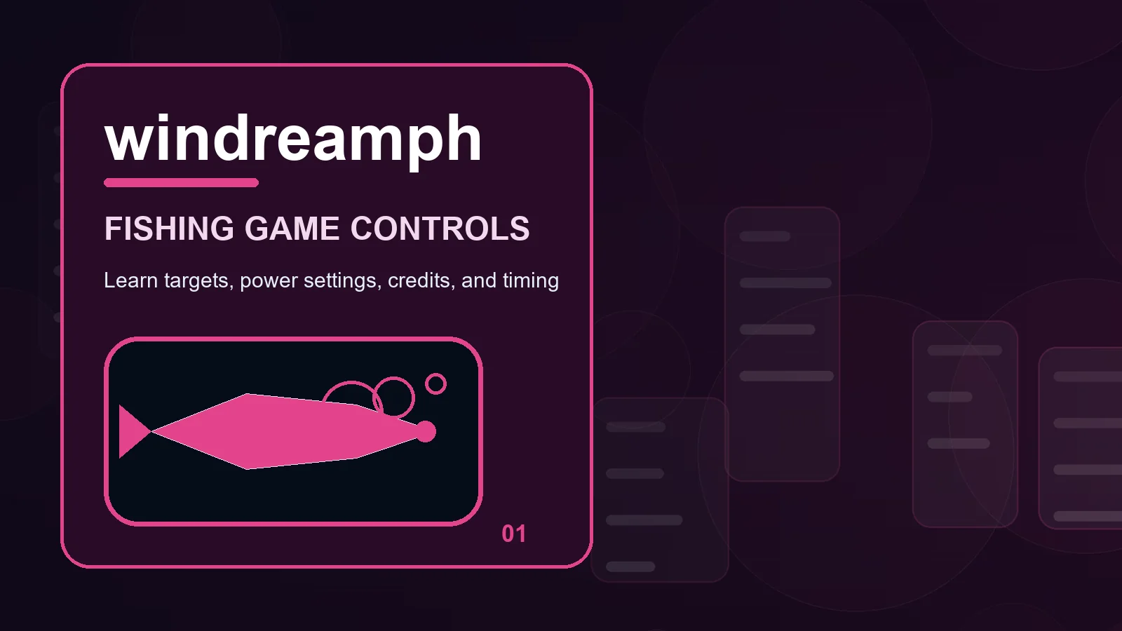 windreamph fishing games overview showing readable controls, focus order, and small-screen comfort