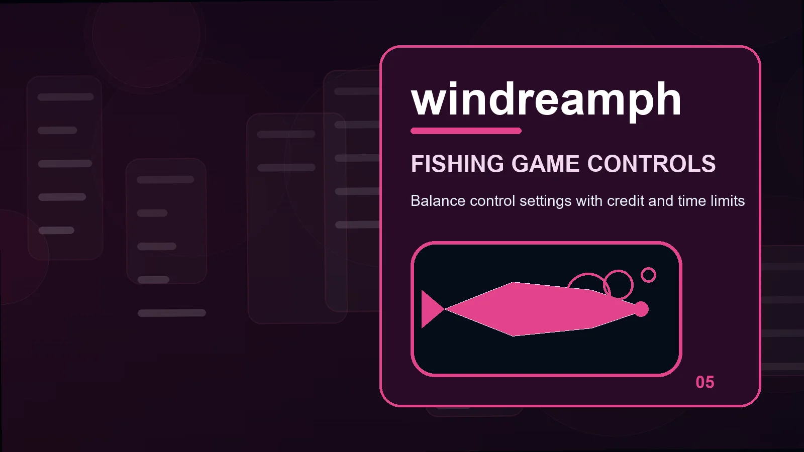 windreamph fishing games illustration for read power controls before moving forward