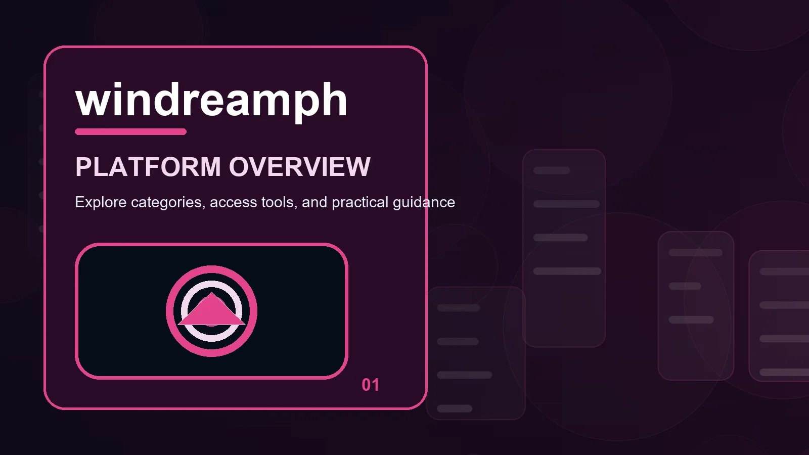 windreamph home overview showing readable controls, focus order, and small-screen comfort