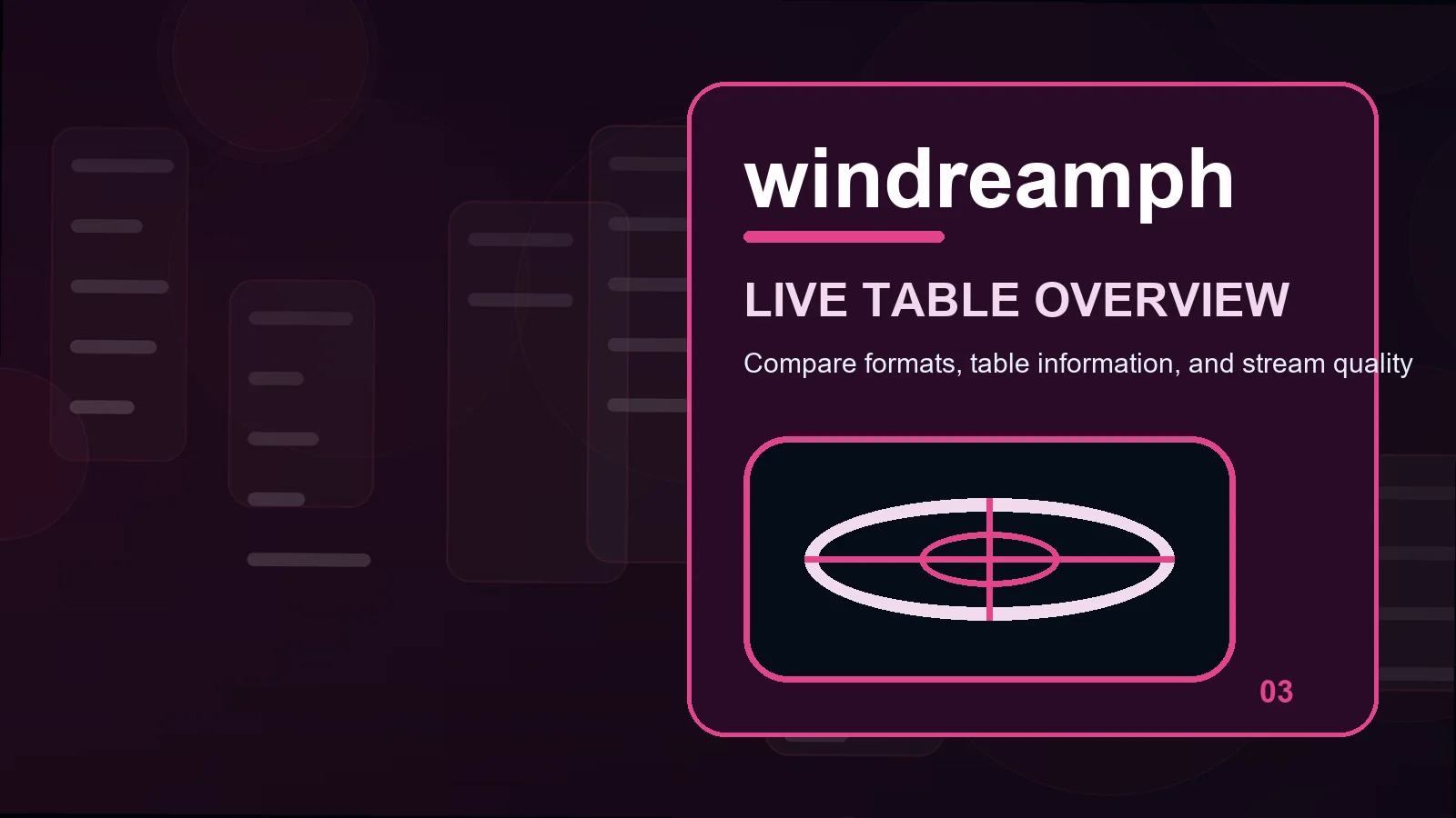 windreamph live casino illustration for a practical check for table format