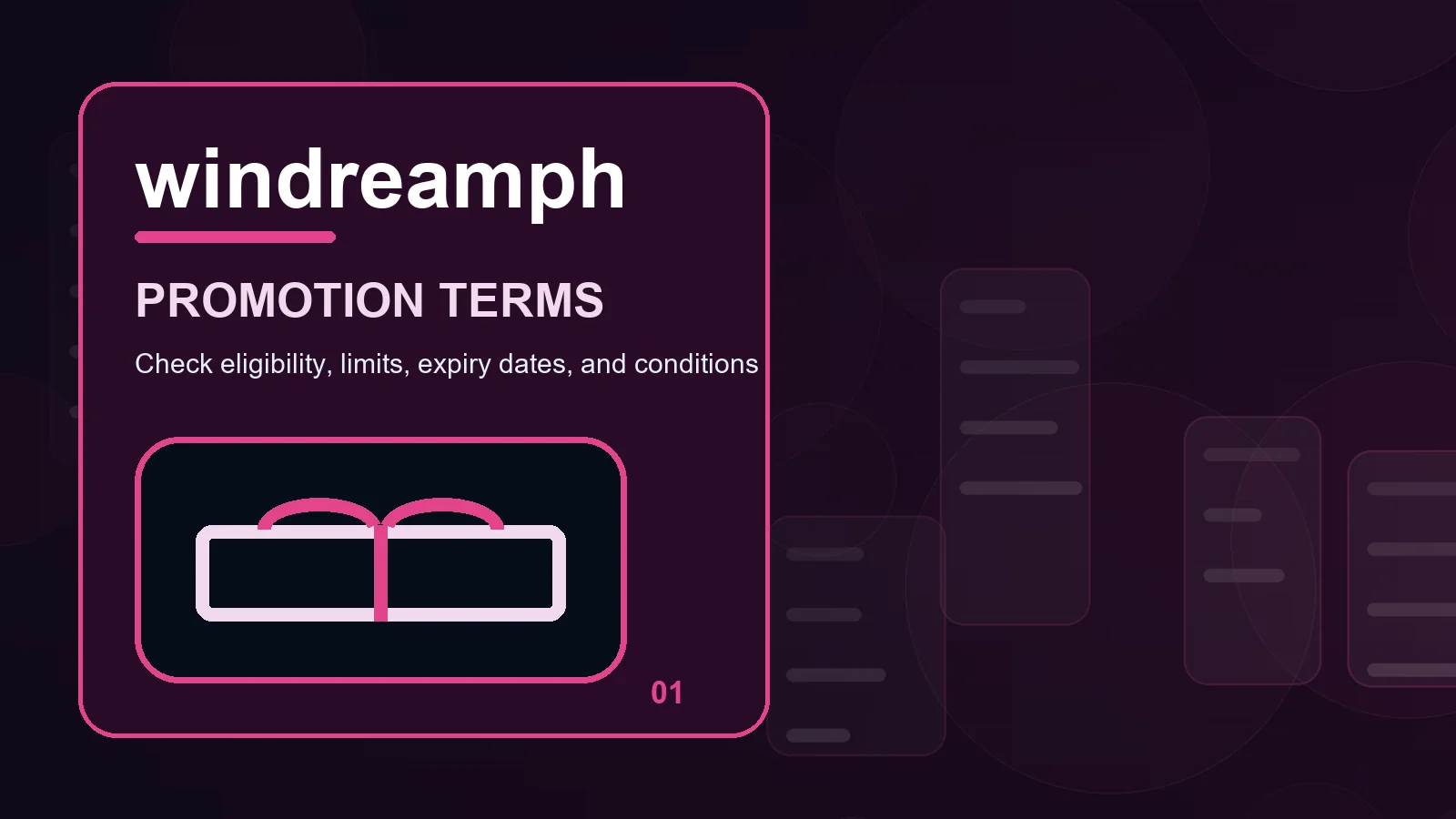 windreamph promotions overview showing readable controls, focus order, and small-screen comfort