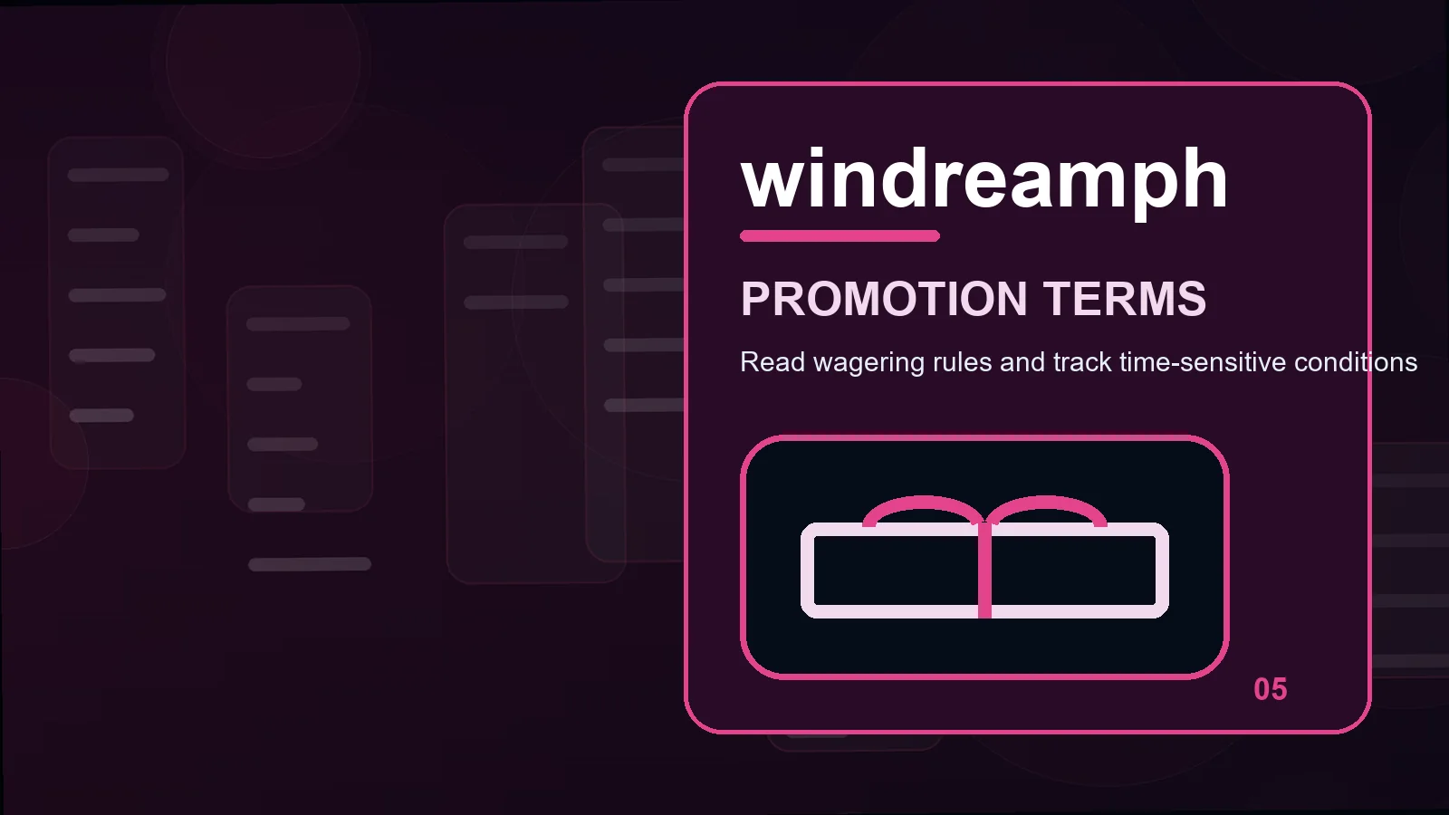 windreamph promotions illustration for read withdrawal limits before moving forward