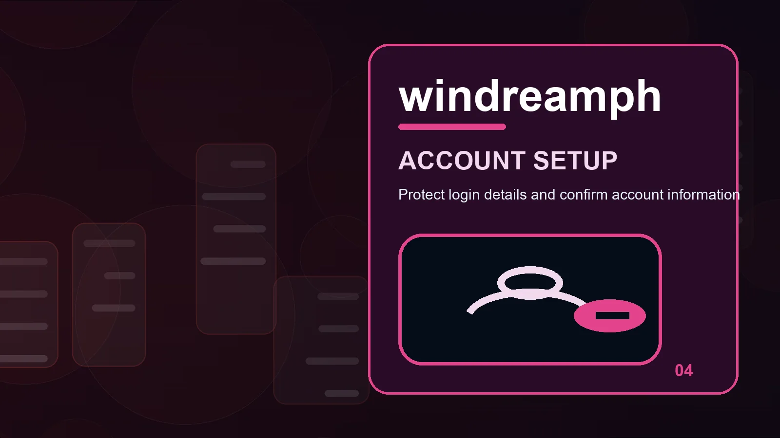 windreamph register illustration for how to review unique password before the next step