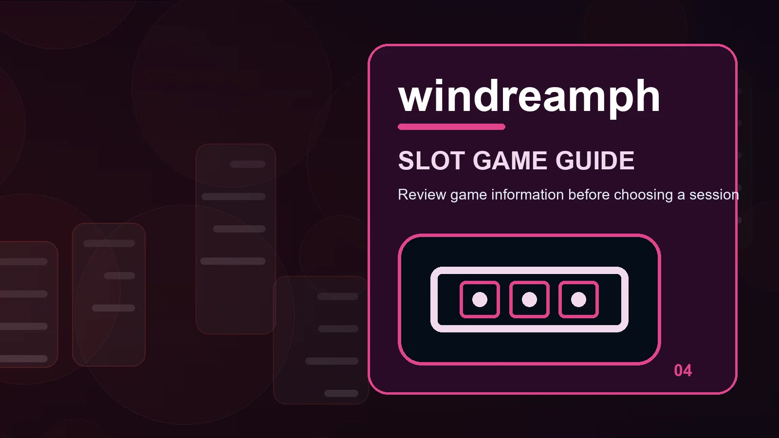 windreamph slots illustration for how to review session timer before the next step